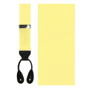 Pale Yellow Grosgrain Suspenders